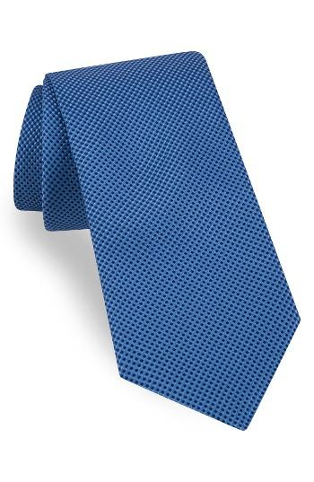Men's Ted Baker London Solid Silk Tie, Size - Blue/green