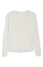 Women's Rvca Cited Waffle Knit Pullover Top - White