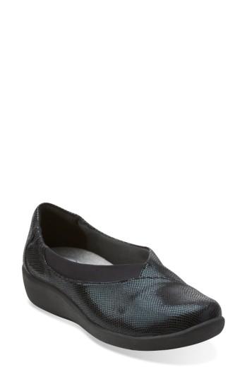 Women's Clarks 'sillian - Jetay' Flat .5 M - Black