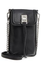 Rebecca Minkoff Darren Leather Phone Crossbody Bag - Black