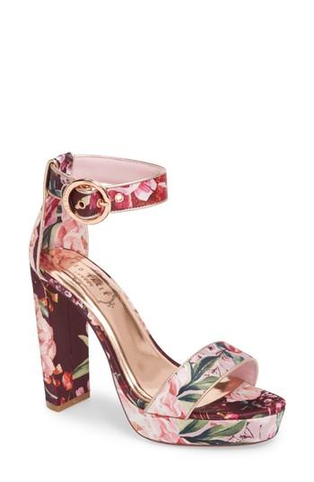 Women's Ted Baker London Jewll Ankle Strap Sandal M - Pink