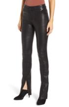 Women's Paige Constance Leather Skinny Pants - Red