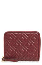 Women's Salvatore Ferragamo Quilted Gancio Leather French Wallet -