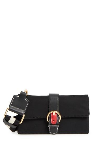 Women's Frances Valentine Nylon Crossbody Wallet - Black
