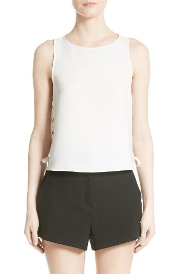 Women's Rag & Bone Eliza Lace-up Tunic, Size - White