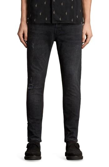 Men's Allsaints Raveline Skinny Fit Jeans - Black