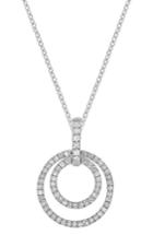 Women's Carriere Double Circle Diamond Pendant Necklace (nordstrom Exclusive)