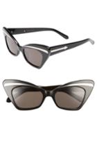 Women's Karen Walker Babou 50mm Sunglasses - Black/ Silver
