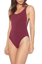 Women's Robin Piccone Luca Scoop Back One-piece Swimsuit - Red