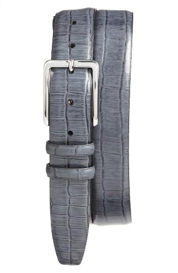 Men's Torino Belts Leather Belt - Grey