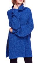 Women's Free People Eleven Turtleneck Sweater - Blue