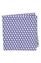 Men's Nordstrom Men's Shop Gallo Geometric Pocket Square, Size - Purple