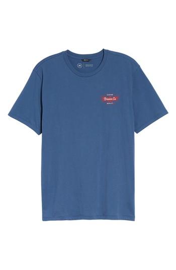 Men's Brixton Federal Premium Graphic T-shirt, Size - Blue