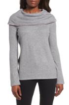 Women's Chaus Long Sleeve Cowl Neck Sweater - Grey