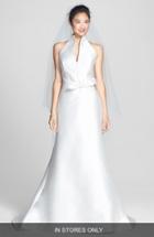 Women's Jesus Peiro Mikado Satin Halter Fluted Dress