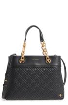Tory Burch Small Fleming Leather Tote - Black