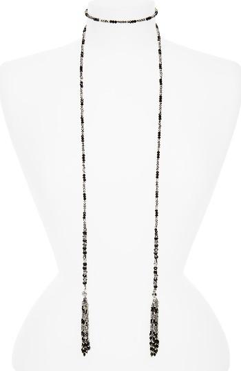 Women's Cristabelle Beaded Tassel Lariat Necklace