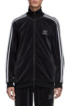 Men's Adidas Originals Velour Bb Track Jacket - Black
