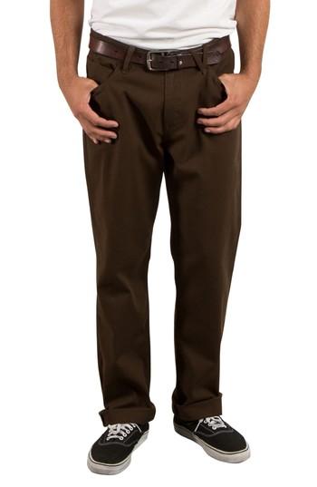 Men's Volcom Kinkade Five-pocket Thrifter Pants - Brown