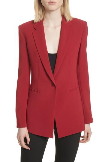 Women's Theory Admiral Crepe Power Jacket - Pink