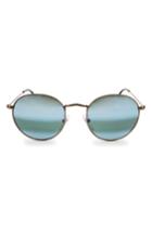 Women's Glassing Phenomenon 50mm Round Sunglasses - Metallic Silver/ Silver