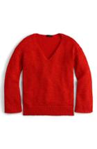 Women's J.crew Flare Sleeve Swing Sweater - Red