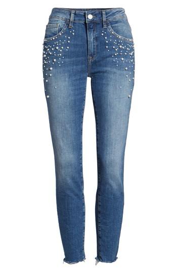 Women's Mavi Jeans Tess Faux Pearl Super Skinny Jeans