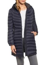 Women's Michael Michael Kors Hooded Down Coat - Blue