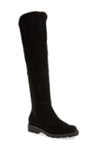 Women's Sole Society Juno Faux Shearling Trim Boot .5 M - Black