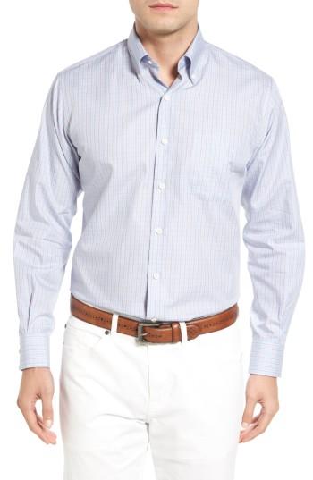 Men's Peter Millar Temple Fit Check Sport Shirt