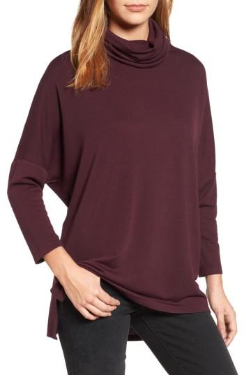 Women's Caslon High/low Tunic - Burgundy