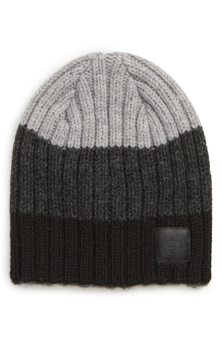 Men's Canada Goose Block Rib Slouch Beanie - Black