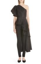 Women's Johanna Ortiz Pampas Asymmetrical One-shoulder Top - Black