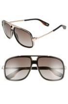 Men's Carrera Eyewear 56mm Aviator Sunglasses - Black/burgundy