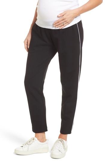 Women's Isabella Oliver Maxine Contrast Maternity Pants - Black