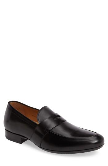 Men's Mezlan Leopold Penny Loafer .5 M - Black