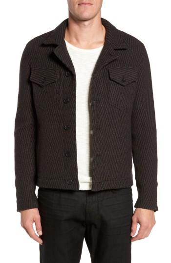Men's Billy Reid Berger Wool Shirt Jacket - Brown