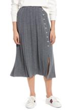 Women's 1901 Pleated Sweater Skirt, Size - Grey
