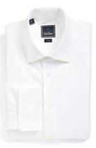 Men's David Donahue Trim Fit Solid French Cuff Dress Shirt