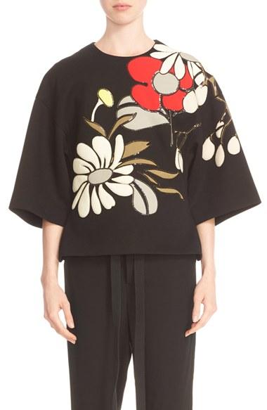 Women's Marni Embellished Floral Applique Bonded Top