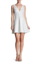 Women's Dress The Population 'carrie' Sequin Fit & Flare Minidress - White