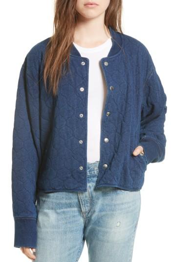 Women's Rag & Bone Quilted Liner Jacket - Blue