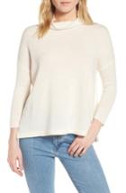 Women's James Perse Mock Neck Cashmere Sweater - Ivory