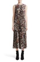 Women's Lafayette 148 New York Melissa Opulent Garden Velvet Dress, Size - Metallic