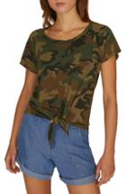 Women's Sanctuary Lou Tie Detail Tee - Green