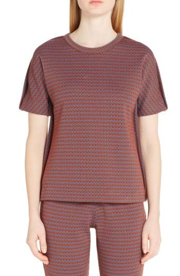 Women's Marni Micro Pattern Jersey Top Us / 40 It - Red