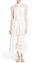 Women's Sea Baja Lace Cotton Midi Dress - White