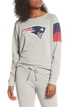 Women's Junk Food Nfl New England Patriots Hacci Sweatshirt - Grey