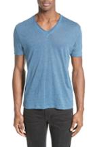Men's John Varvatos Collection Linen T-shirt - Blue