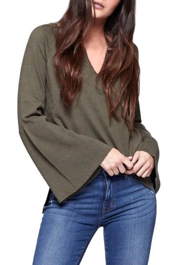 Women's Sanctuary Bell Sleeve Sweater - Green